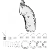 Man Cage Mancage #04 Chastity 4.5" - Cock Cage Clear