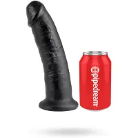 King Cock Aidonkaltainen Dildo 23 cm - Musta