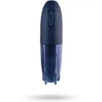 NMC Mighty Missile - Automaattinen masturbaattori, pumppaava, pyörivä, värisevä, tehokas, ladattava, musta-sininen