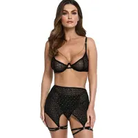 Kotek THP101 Kolmiosainen Alusasusetti - Black - S/M