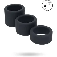 Vuxen LEVELZ Ball Strap - Kivesrengassetti, joustavat, kolme eri kokoa, nestemäinen silikoni, musta