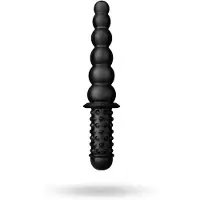 BUTTR Akimbo - kaksipäinen anaalidildo - musta