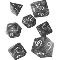 Q-workshop Classic RPG Smoky & White Dice Set (7 osaa)