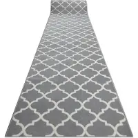 Rugsx Matto bcf morad trelis marokkolainen apila harmaa / kerma 70 cm