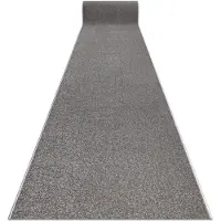 Rugsx Alfombra de pasillo KARMEL llanura, un color gris 200 cm 200x130 cm