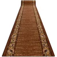 Rugsx Alfombra de pasillo BCF FELIKS marrón 64 cm 64x510 cm