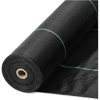 DUOKU Maisemakangas - - 3x300FT - PP-kudottu geotekstiili - Musta - Kestävä rikkaruohoille