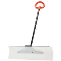 DUOKU Lumiapila 76,2 cm--Työntövarsi ergonomisella kahvalla-Kestävä muovilapio-Iso irrotettava varsi.