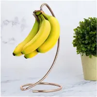 Torribaly 2X Banana Holder Modern Banana Hanger Tree Stand Hook for Kitchen Countertop Banana Stand,A