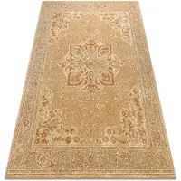 Rugsx Alfombra de lana LEGEND 468 03 GB700 OSTA - Rosetón, estructura, exclusivo beige / rojo 240x305 cm