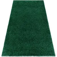 Rugsx Alfombra SOFFI shaggy 5cm botella verde 140x190 cm