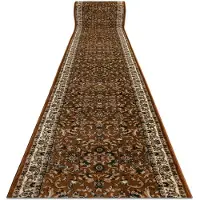Rugsx Alfombra de pasillo HEAT-SET ROYAL ADR 1745 marrón 120 cm 120x630 cm