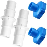 Zandona 4Pcs Pool Hose Adapter Kit,1-1/4In or 1-1/2In Hose Connector Coupling and 11238 Hose B Adaptor for Pool Vacuum Cleaner