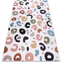 Rugsx Alfombra FUN Spots para niños lugares crema 160x220 cm