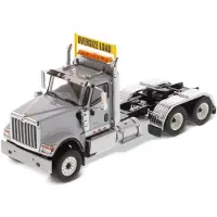 Diecast Masters International HX520 SFFA Day Cab Tandem -traktori | 1:50-mittakaavan puoliper vaunumalli | Vaaleanharmaa Diecast-malli 71005