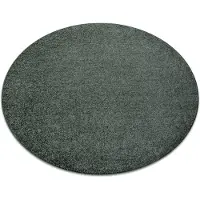 Rugsx Moqueta INDUS círculo verde 27 llanura mezcla circulo 100 cm