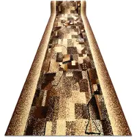 Rugsx Alfombra de pasillo BCF IMPRESJA beige 120 cm 120x980 cm