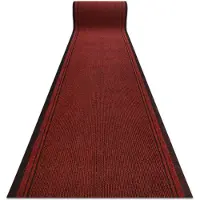 Rugsx Felpudo Alfombra de pasillo con refuerzo de goma MÁLAGA rojo 3066 100 cm 100x730 cm