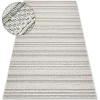Rugsx Alfombra JERSEY 19233 gris - Líneas, estructural, lazo BOHO 200x290 cm