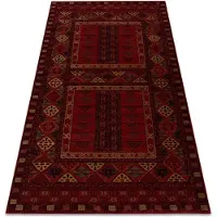 Rugsx Alfombra de lana KASHQAI 4346 300 oriental, geometric burdeos 160x240 cm
