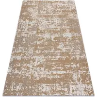 Rugsx Alfombra CASA ECO sisal BOHO vintage 2809 crema / amarillo, alfombra reciclada 75x150 cm