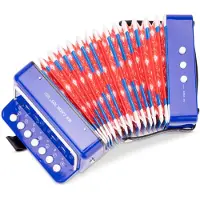 New Classic Toys Tuulekinstrumentti - UUDEN AIKAKAUDEN LEIKIT - Sininen Harmonikka - Aloittelijoille