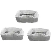Torribaly 30Pcs Reusable Cat Feces Filter Hands Free Pet Cat Excrement Liners Elastic Sand Bag Filter Hygienic Litter Box Liners L