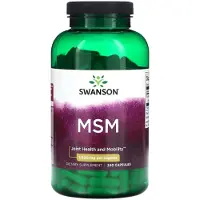Swanson Health MSM metyylisulfonyylimetaani, 1000 mg - 240 kapselia