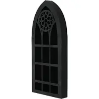 Torribaly Sein?lle asennettavat kelluvat hyllyt Vanha kirkkoikkuna Kristallihylly riippuva goottilainen Boho Black eteerinen ?ljy