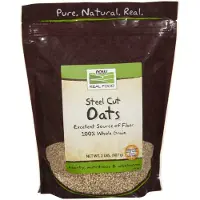 Now , Real Food, Organic Steel Cut Oats, 2 lbs (907 g)