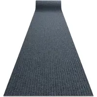 Hobby Hall Ceylon-matto 100x390 cm, harmaa, raidallinen, paksu, liukumaton