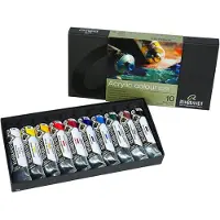 Rembrandt KARTONKIOSKI 10 PUTKILON 40 ML ACRYLIKKI