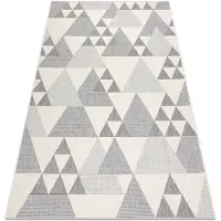 Rugsx Alfombra SPRING 20409662 Sisal triángulos, bucle - creme 200x290 cm