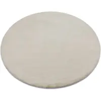 Rugsx Matto BUNNY pyöreä beige, ratas 140 cm