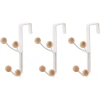 Tlily Door Back Hook Kitchen Cabinet Towel Holder Multi-Layer Household Clothes Coat Hat Storage Hanging Hook C