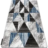 Rugsx Alfombra ALTER Nano Triángulos azul 120x170 cm