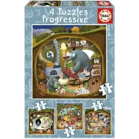 You do it Educa - Progressive Puzzle Forest Tales 12-16-20-25 pcs (80-19685)