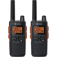Cobra RX680 vedenpit v t radiopuhelimet - ladattava 60 esiasetettua kanavaa pitk n kantaman 38 mailin kaksisuuntainen radiosetti (2 kpl) musta ja