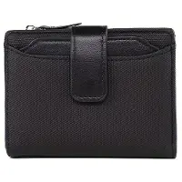 MaxPower Kaupungin Naisen PU-lompakko Vetoketjulla , Black Short Wallet
