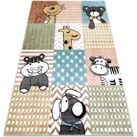 Rugsx Alfombra FUN Pets para niños, animales vistoso multi 120x170 cm