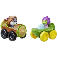 Hasbro Top Wing Racers 2 -pakkaus: Shirley Squirrely ja Chomps Nick Jr. Show Racersista kiinnitetyill hahmoilla. Loistava lelu 3 5-vuotiaille lapsille.