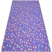 Rugsx Alfombra infantil NUMBERS Números Alfabeto Dígitos violeta 100x200 cm