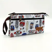 MaxPower Söpö Eläinkuvioinen Clutch-lompakko, Pieni PU Nahkainen Kukkaro, Usea Vetoketju Korteille. Pick