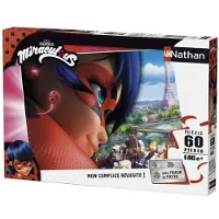 Nathan Puzzle Ladybug 60 palapeliä lapsille alkaen 6-vuotiaille, jossa on 3-osainen palapelijakaja.