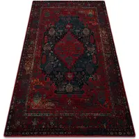 Rugsx Alfombra de lana OMEGA HARUN azul 135x200 cm
