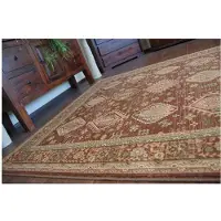 Rugsx Alfombra de lana OMEGA SARDIS borgoña 200x300 cm