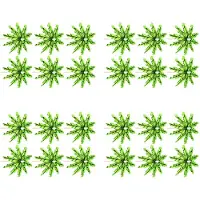 Semoic 180 Pieces Green Tropical Coconut Tree Paper Umbrellas Picks Cocktail Parasols Cupcake Picks for Hawaiian Party