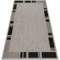 Rugsx MATTO STRING SIZAL FLOORLUX hopea / musta