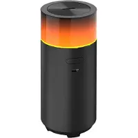 Jojomino LED-valokostutin aromaterapiakone USB Silent eteeristen öljyjen diffuusori Night Misting Air Black