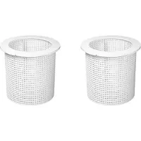 Semoic 2X R38013A Replacement Pool Skimmer Basket for AladdinB-37,850001-S-10 Heavy Duty Skimmer Basket White